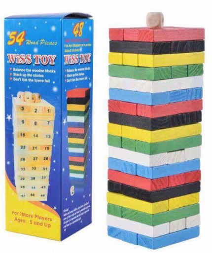 Wooden Balance Stacking Block Tower