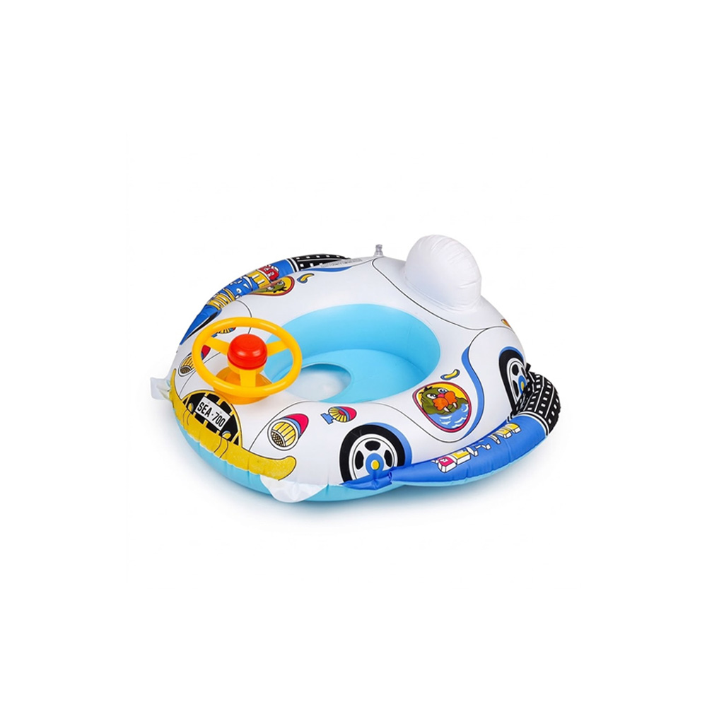 Inflatable Police Baby Pool Float With Steering Wheel