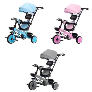 Adjustable Tricycle with Canopy for Kids